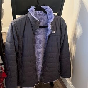 The North Face Girls’ Reversible Mossbud Swirl Jacket
